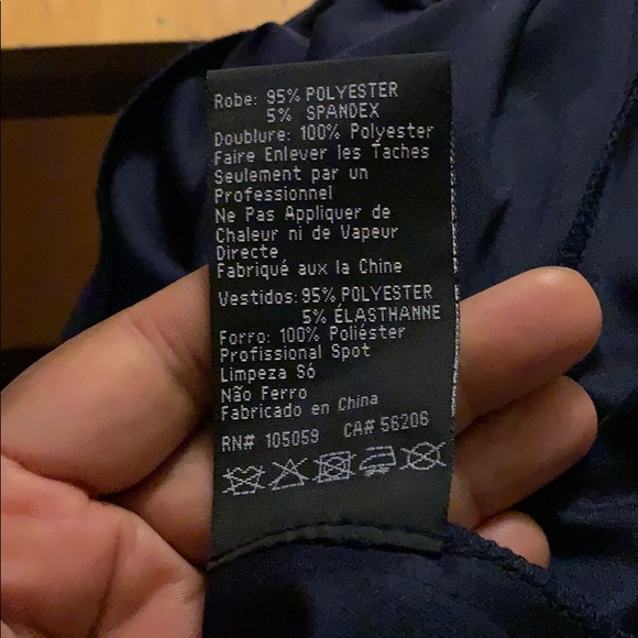 Xscape blue one shoulder dress size 4 - Picture 16 of 16